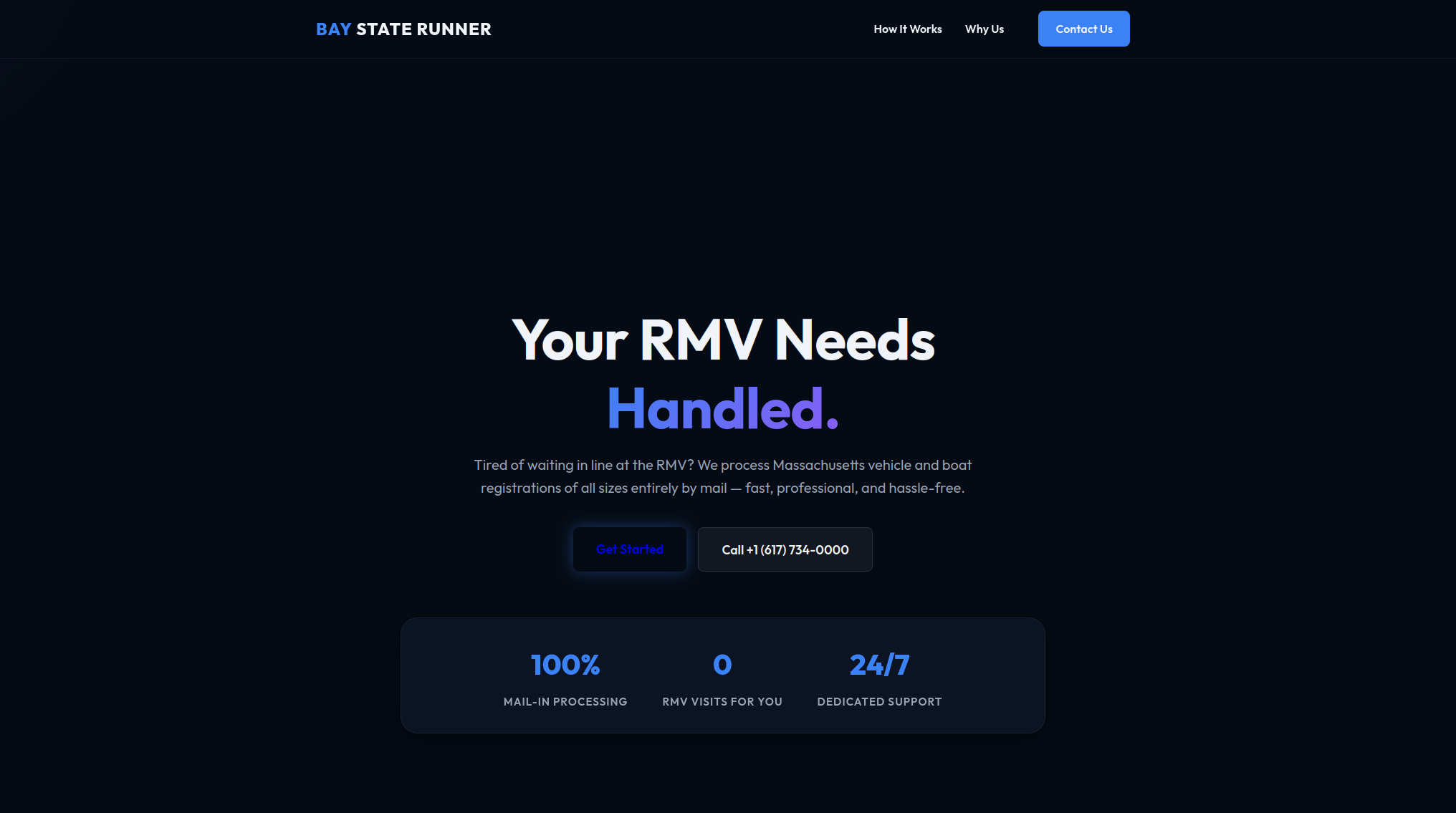 Bay State Runner Web Design